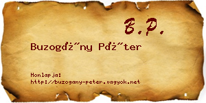 Buzogány Péter névjegykártya